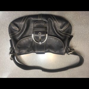 Black Leather Coach Soho Bag